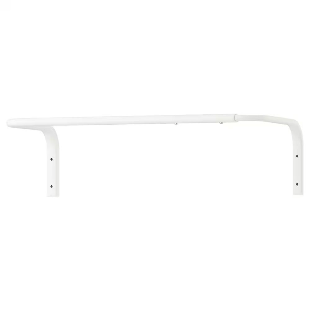 NWT IKEA MULIG White Clothes Bar (23 5/8 -35 3/8") | Wall-Mounted Clothing Rack